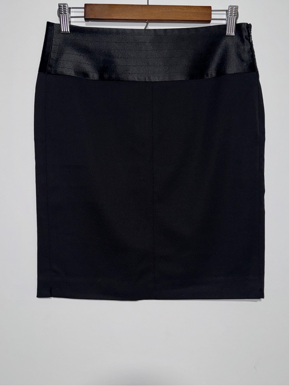 Theory Rokita Wool Pencil Skirt Black Size 4 94% Wool